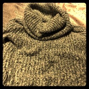 Heavy Gray cowl neck